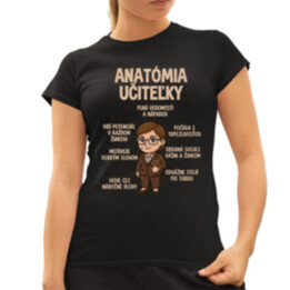 Anatómia učiteľky - dámske tričko s potlačou