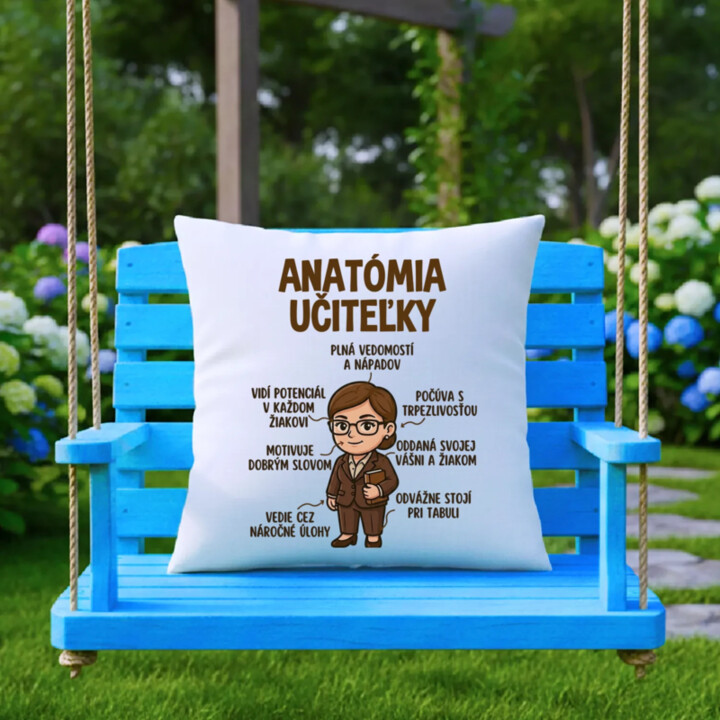 Anatómia učiteľky - vankúš s potlačou