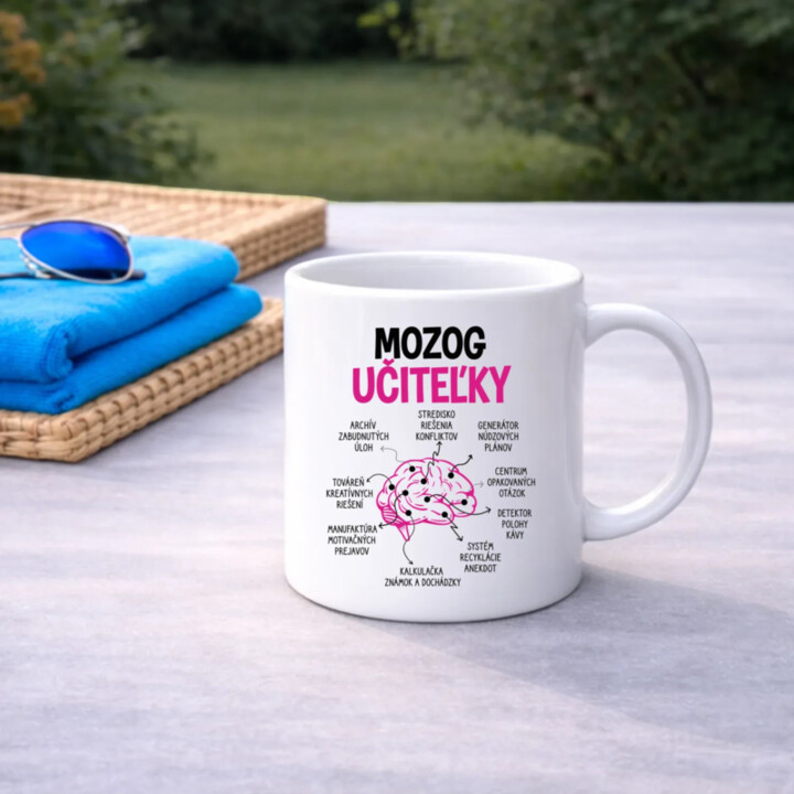 Mozog učiteľky - keramický hrnček s potlačou