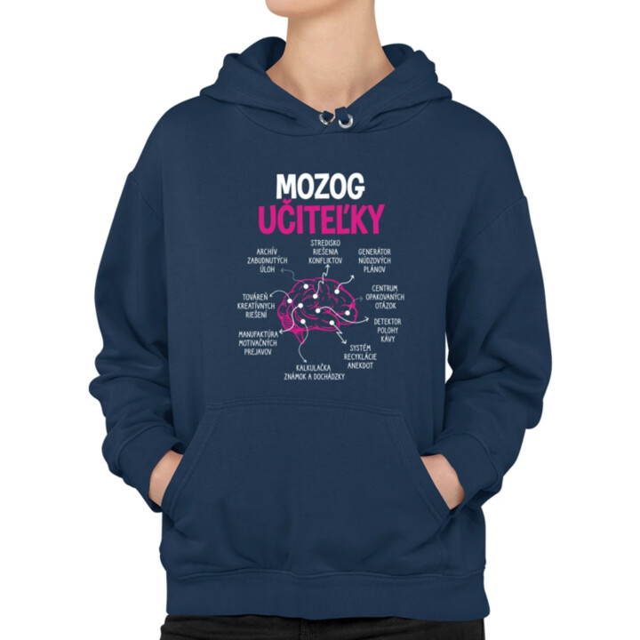 Mozog učiteľky  - dámska mikina s potlačou