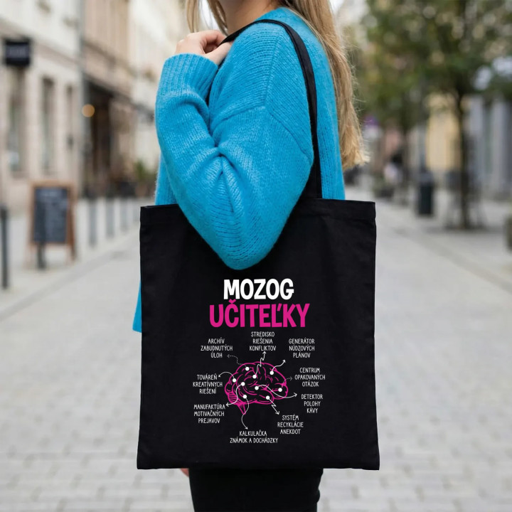 Mozog učiteľky - taška s potlačou