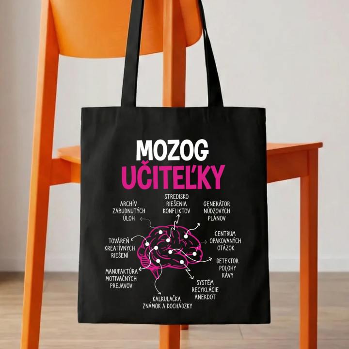 Mozog učiteľky - taška s potlačou