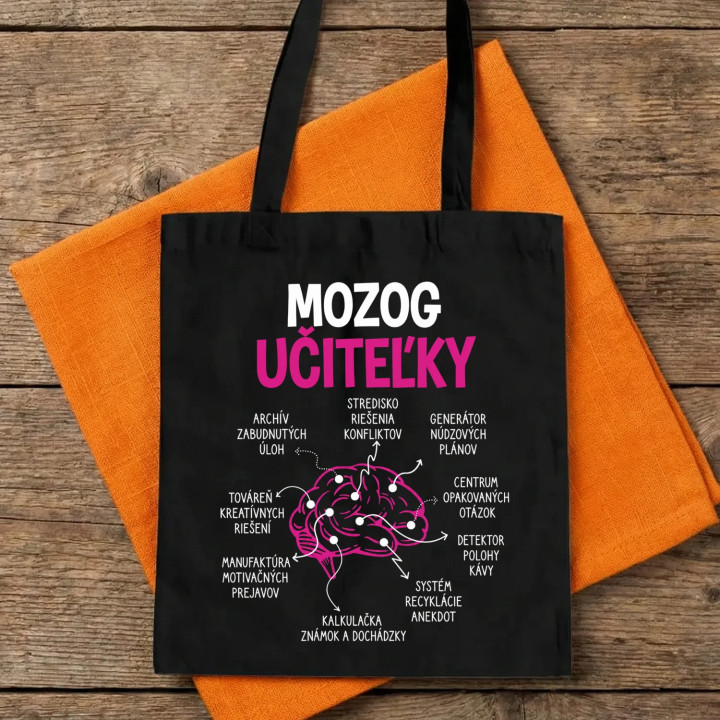 Mozog učiteľky - taška s potlačou