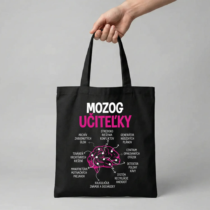 Mozog učiteľky - taška s potlačou
