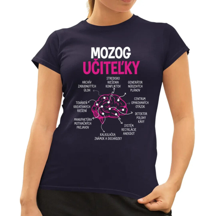 Mozog učiteľky - dámske tričko s potlačou
