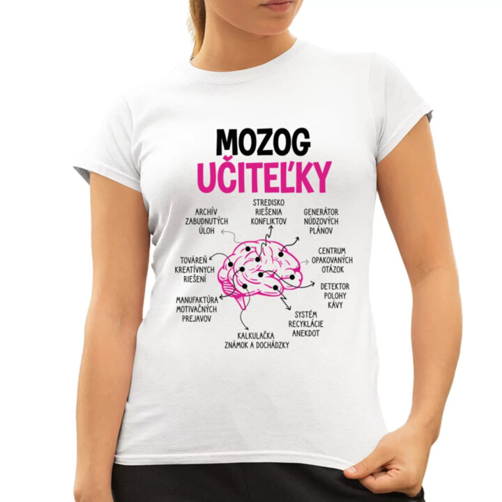 Mozog učiteľky - dámske tričko s potlačou