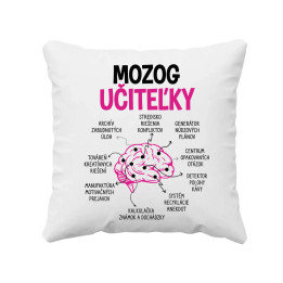 Mozog učiteľky - vankúš s potlačou
