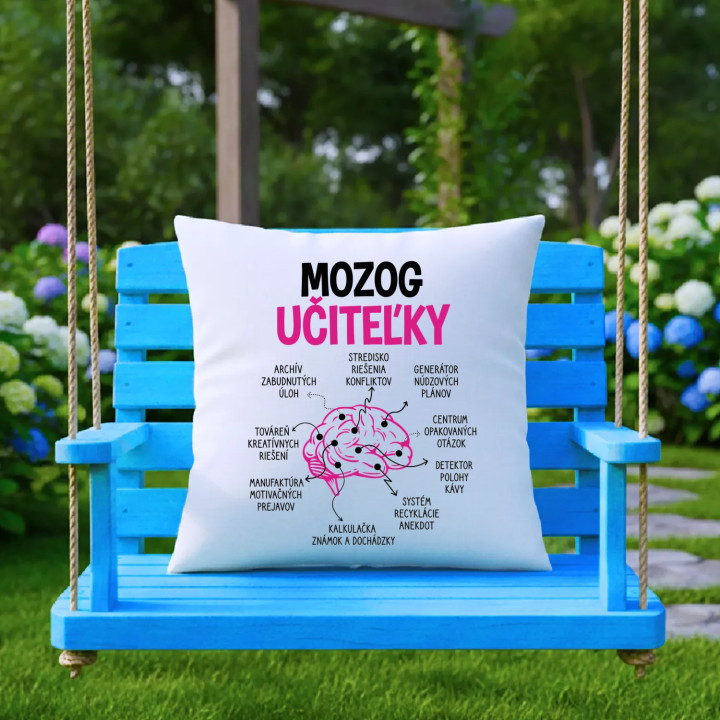Mozog učiteľky - vankúš s potlačou