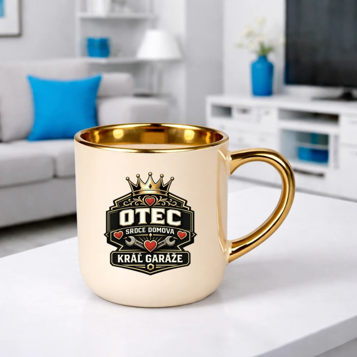 Otec - srdce domova, kráľ garáže – Elegantný hrnček na darček