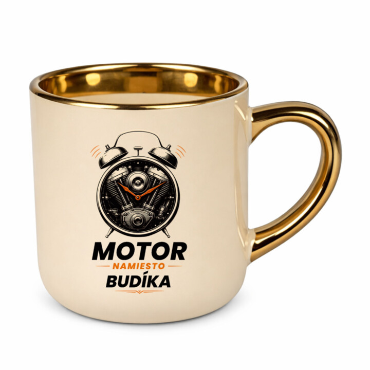 Motor namiesto budíka – Elegantný hrnček na darček