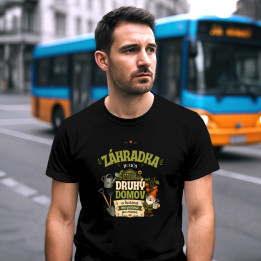 Záhradka je môj druhý domov - pánske tričko s potlačou