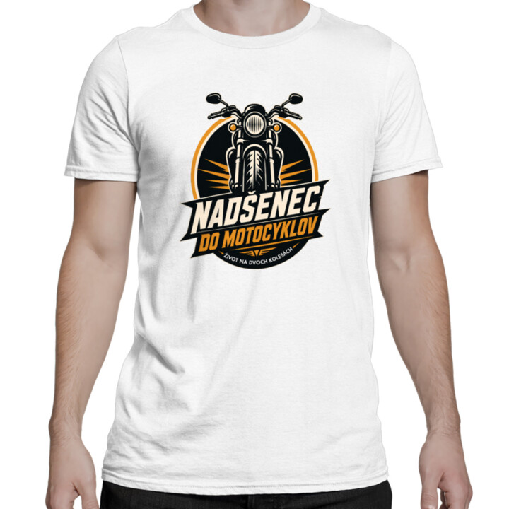 Nadšenec do motocyklov - pánske tričko s potlačou