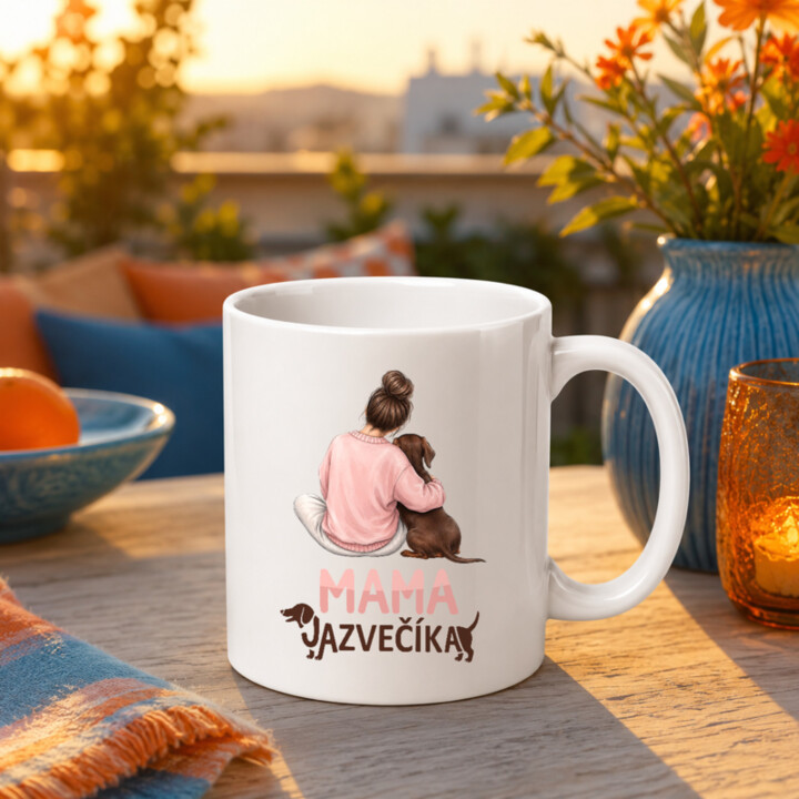 Hrnček Mama jazvečíka - pre milovníčky jazvečíkov