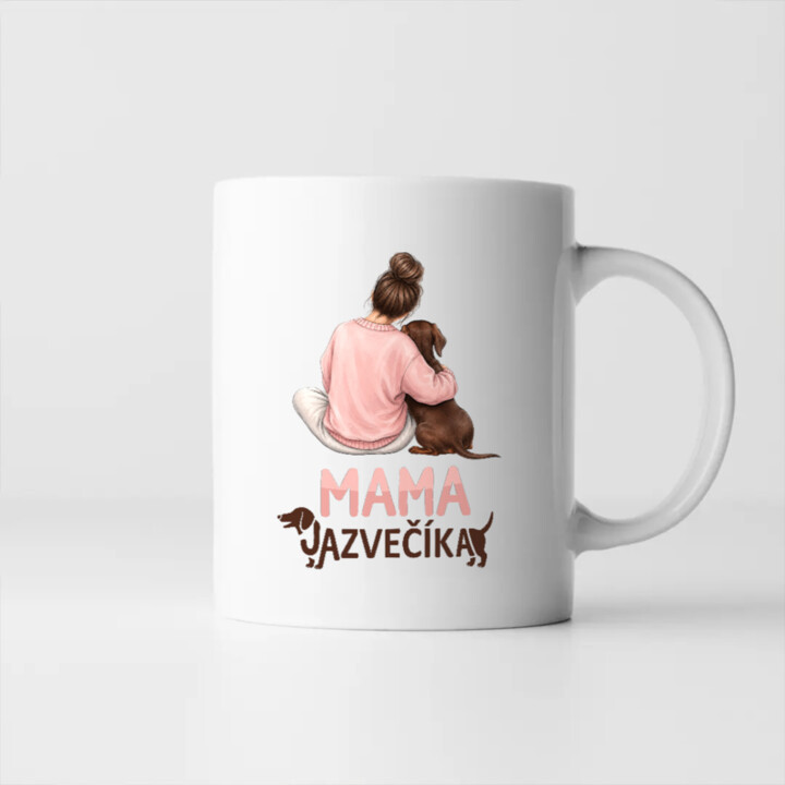 Hrnček Mama jazvečíka - pre milovníčky jazvečíkov