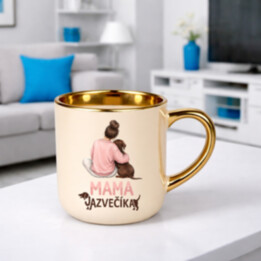 Elegantný hrnček Mama jazvečíka - pre milovníčky jazvečíkov