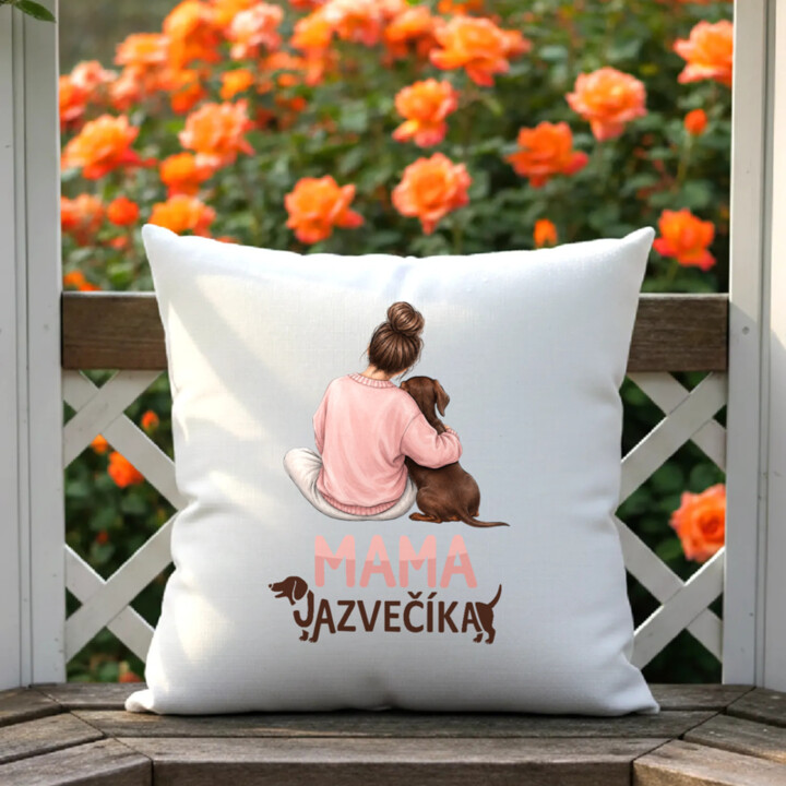 Vankúš Mama jazvečíka - pre milovníčky jazvečíkov