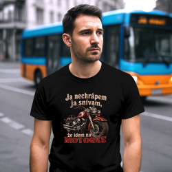 Pánske tričko Ja nechrápem ja snívam že idem na motorke