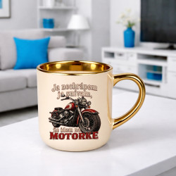 Elegantný hrnček Ja nechrápem ja snívam že idem na motorke