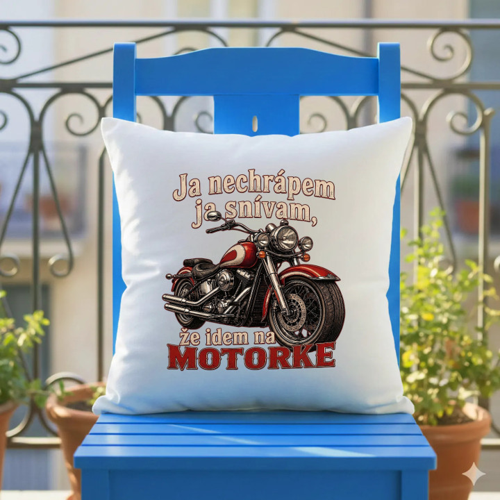 Vankúš Ja nechrápem ja snívam že idem na motorke