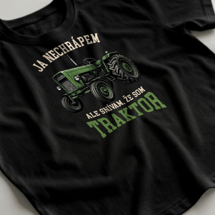 Pánske tričko Ja nechrápem ale snívam že som traktor