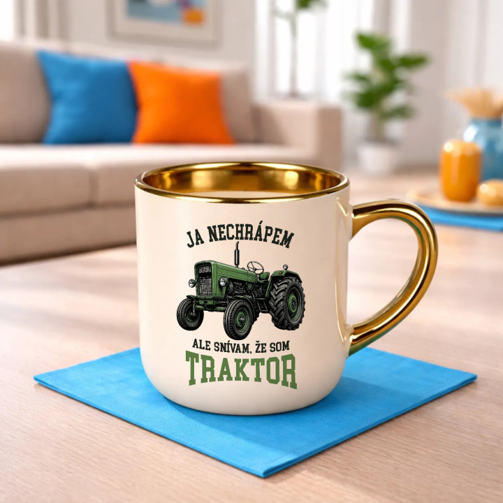 Elegantný hrnček Ja nechrápem ale snívam že som traktor