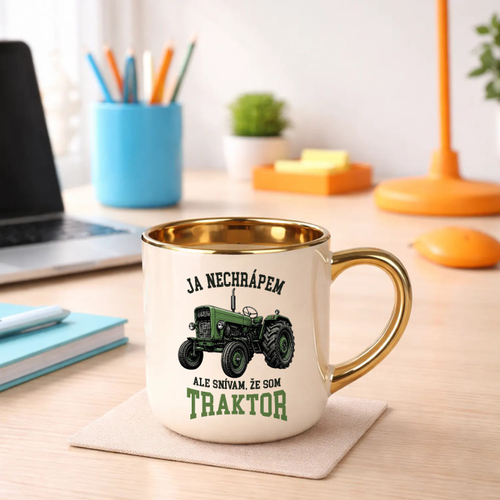 Elegantný hrnček Ja nechrápem ale snívam že som traktor