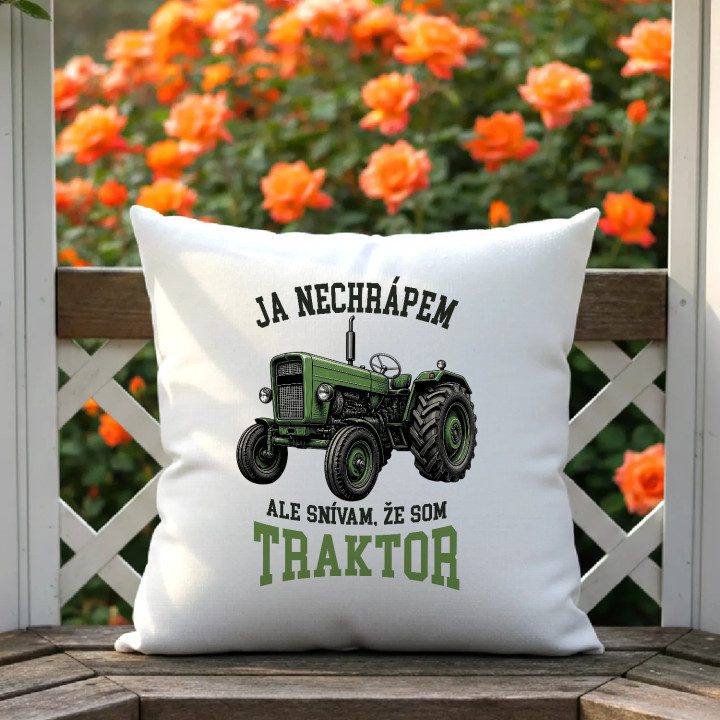 Vankúš Ja nechrápem ale snívam že som traktor