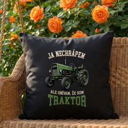 Čierny vankúš Ja nechrápem ale snívam že som traktor