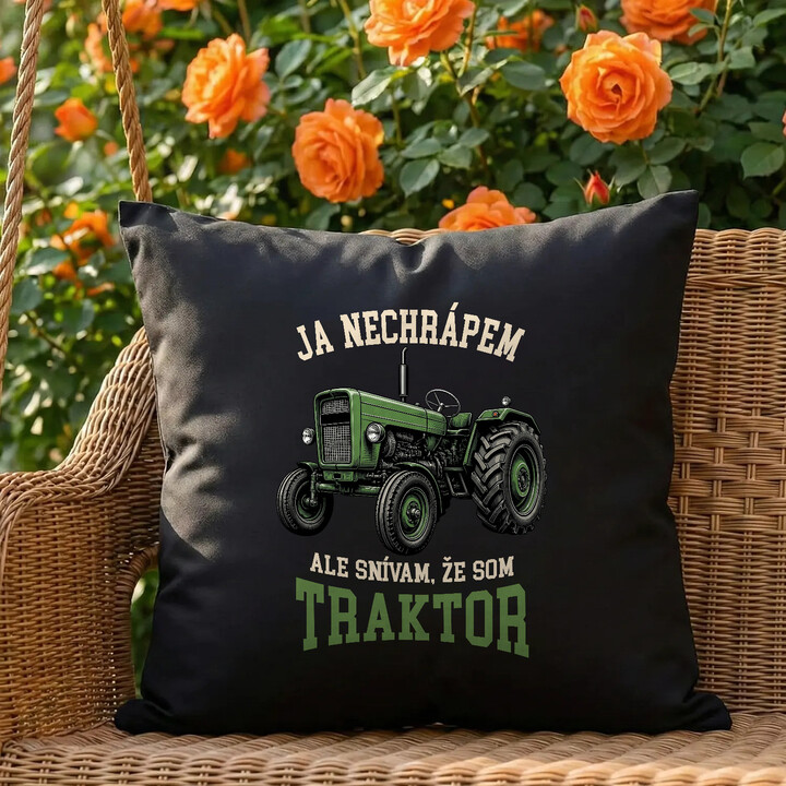 Čierny vankúš Ja nechrápem ale snívam že som traktor