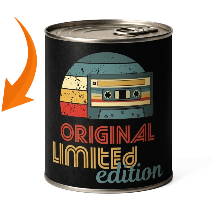 Original Limited Edition - Zabaľte to do plechovky a prekvapte ešte pred rozbalením!