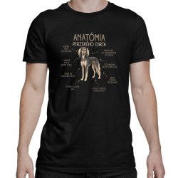 Anatómia perzského chrta - pánske tričko s potlačou