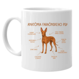 Anatómia faraónskeho psa - keramický hrnček s potlačou
