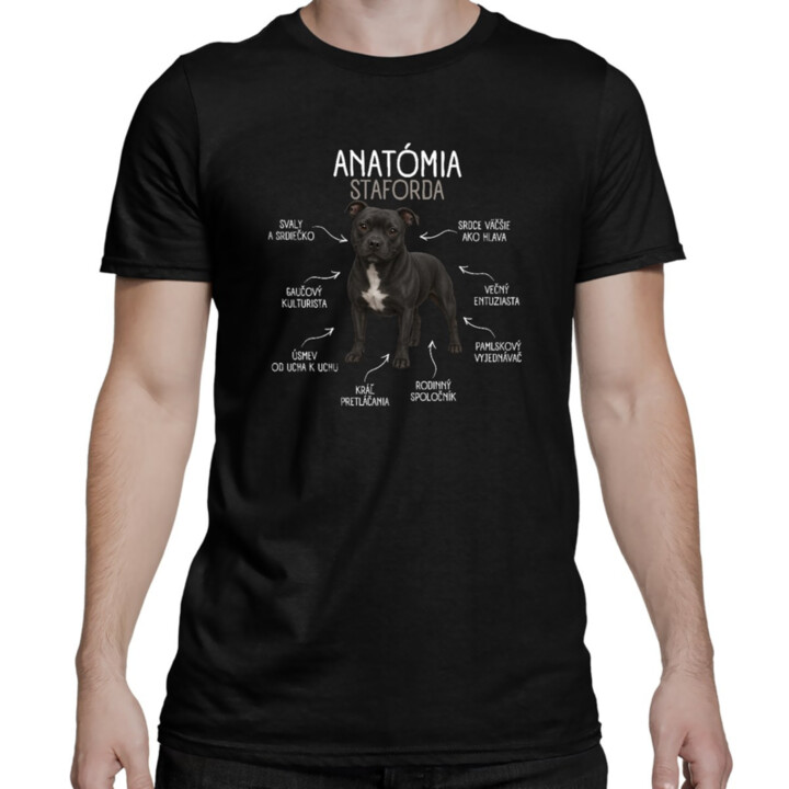 Anatómia staforda - pánske tričko s potlačou