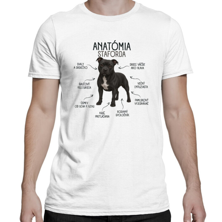 Anatómia staforda - pánske tričko s potlačou