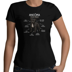 Anatómia staforda - dámske tričko s potlačou