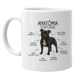 Anatómia staforda - keramický hrnček s potlačou