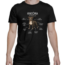 Anatómia pitbulla - pánske tričko s potlačou