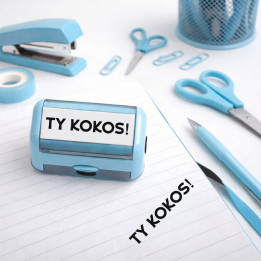 Ty kokos! - pečiatka s gravírovaním