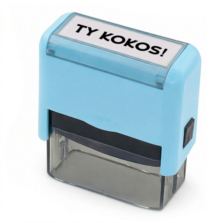Ty kokos! - pečiatka s gravírovaním