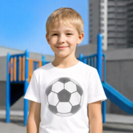 Futbalová lopta z bodiek - deň bodky - detské tričko s potlačou