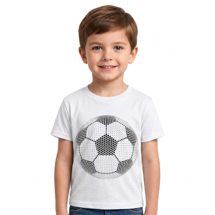 Futbalová lopta z bodiek - deň bodky - detské tričko s potlačou