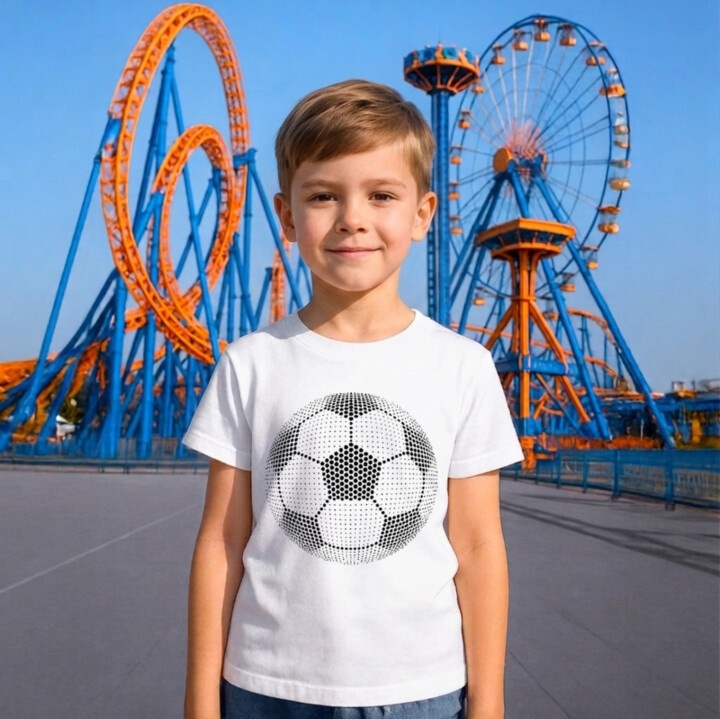 Futbalová lopta z bodiek - deň bodky - detské tričko s potlačou