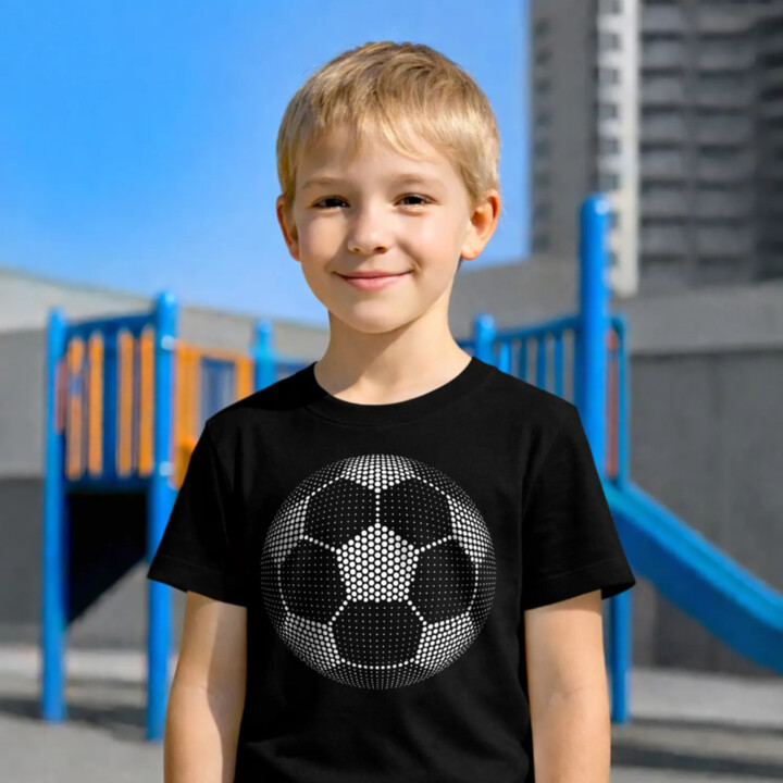 Futbalová lopta z bodiek - deň bodky - detské tričko s potlačou