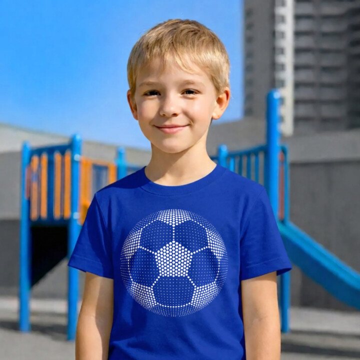 Futbalová lopta z bodiek - deň bodky - detské tričko s potlačou
