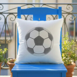 Futbalová lopta z bodiek - deň bodky - vankúš s potlačou