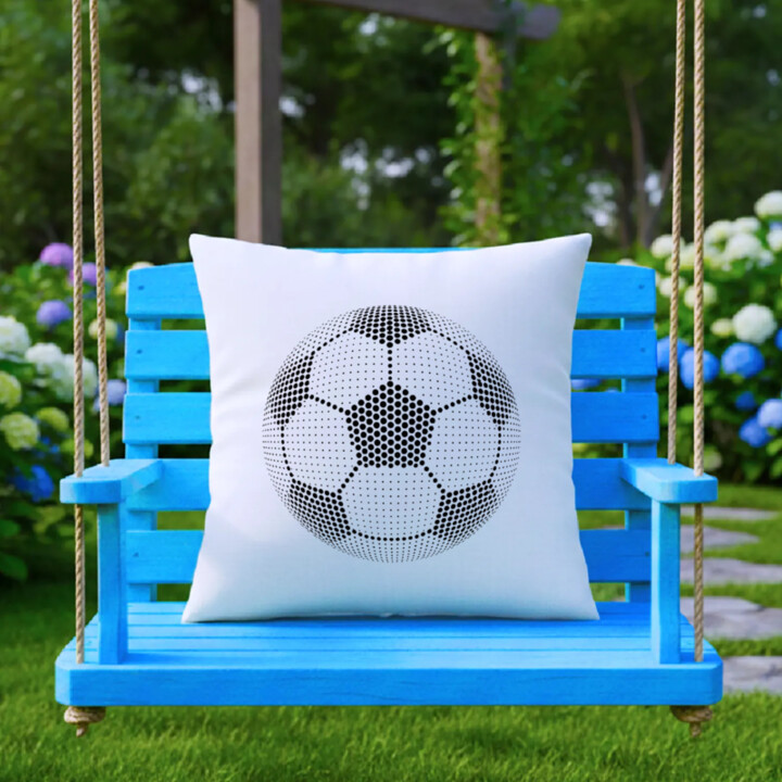 Futbalová lopta z bodiek - deň bodky - vankúš s potlačou