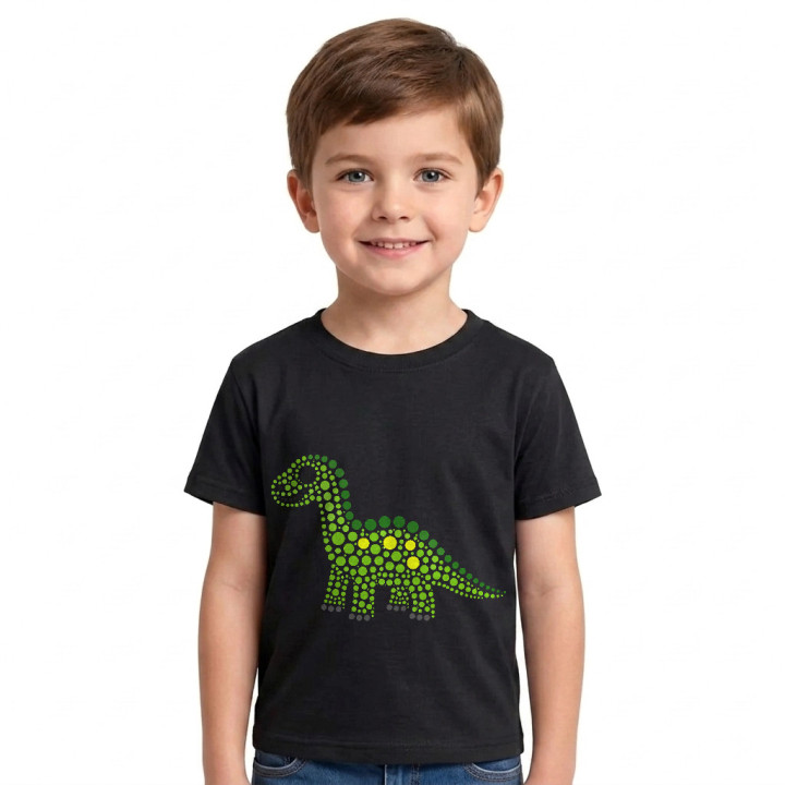 Dinosaurus z bodiek - deň bodky - detské tričko s potlačou