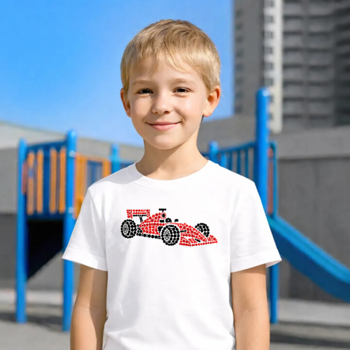 Pretekárska formula z bodiek - deň bodky - detské tričko s potlačou