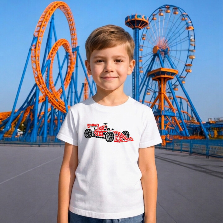 Pretekárska formula z bodiek - deň bodky - detské tričko s potlačou