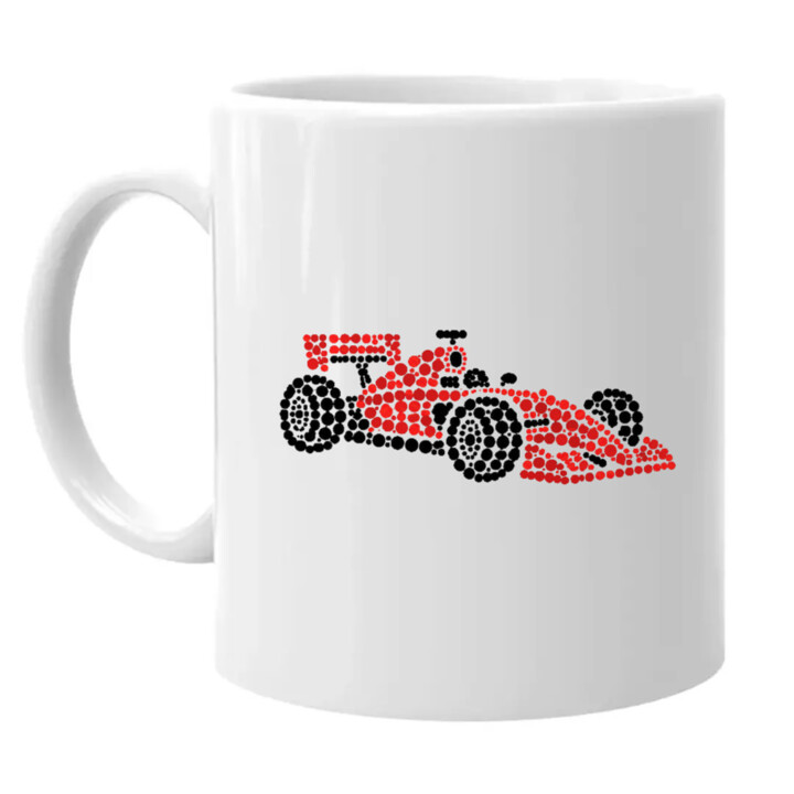 Pretekárska formula z bodiek - deň bodky - keramický hrnček s potlačou